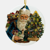 Victoriaans kerstcadeautjes versiering keramisch ornament (Voorkant)