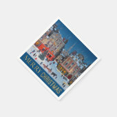  Victoriaans kerstdorp Servet (Hoek)