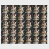 Victoriaans kerstengel Cadeaupapier (Vlak)