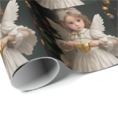 Victoriaans kerstengel Cadeaupapier (Rol Hoek)