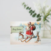  Victoriaans kerstfeest Briefkaart (Staand voorkant)