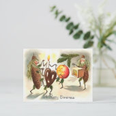  Victoriaans kerstfeest Briefkaart (Staand voorkant)