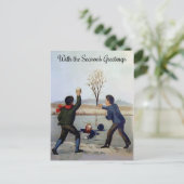  Victoriaans kerstfeest Briefkaart (Staand voorkant)