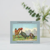  Victoriaans kerstfeest Briefkaart (Staand voorkant)