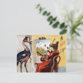  Victoriaans kerstfeest Briefkaart (Staand voorkant)