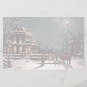 Victoriaans kerstfeestartikelen briefpapier