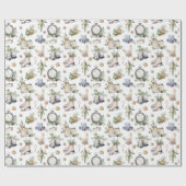 Victoriaans kerstfeestdag Cadeaupapier (Vlak)