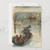  Victoriaans kerstfeestdag Kaart (Voorkant)