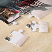 Victoriaans kerstfeestpuzzel legpuzzel (Zijkant)