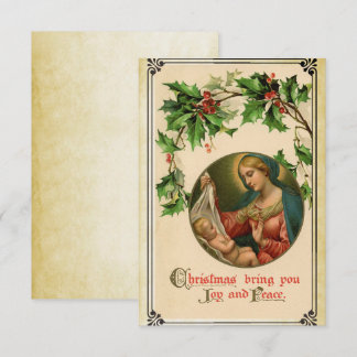  Victoriaans kerstkaart