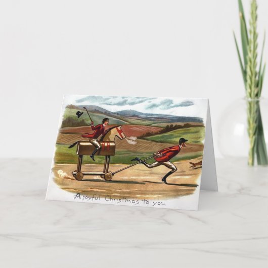 Victoriaans kerstkaart Feestdagen Kaart (Voorkant)