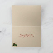 Victoriaans kerstkaart feestdagen kaart (Binnen)