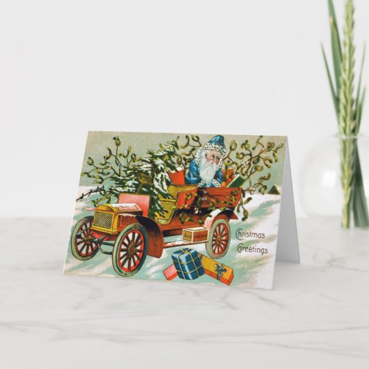 Victoriaans kerstkaart Feestdagen Kaart (Voorkant)