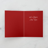 Victoriaans Kerstkaart Feestdagen Kaart (Binnen)