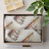 Victoriaans kerstkatten tissuepapier (Geschenk)