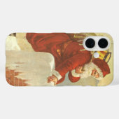 Victoriaans kerstkerstkerstkerstbedekking in Chimn Case-Mate iPhone Case (Achterkant (horizontaal))