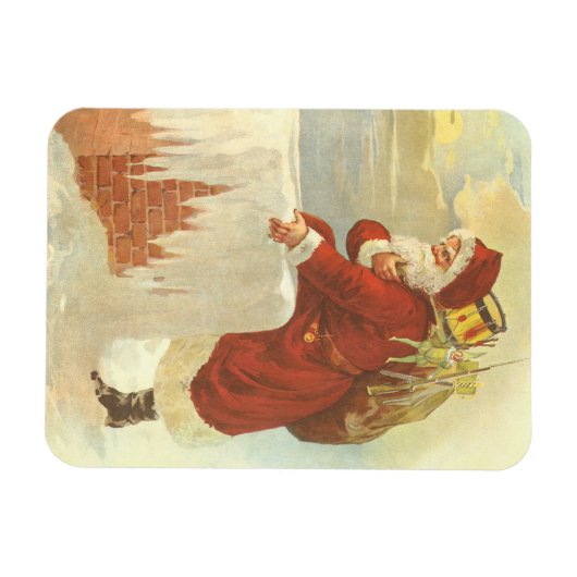 Victoriaans kerstkerstkerstkerstbedekking in Chimn Magneet (Horizontaal)