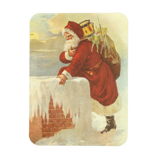 Victoriaans kerstkerstkerstkerstbedekking in Chimn Magneet (Verticaal)