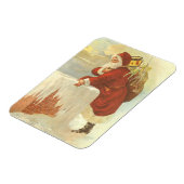 Victoriaans kerstkerstkerstkerstbedekking in Chimn Magneet (Linkerzijde)