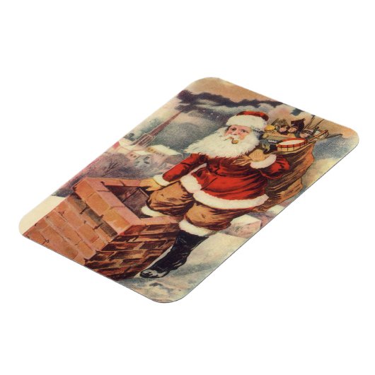 Victoriaans kerstkerstkerstkerstbedekking in Chimn Magneet (Linkerzijde)