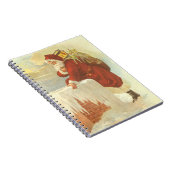 Victoriaans kerstkerstkerstkerstbedekking in Chimn Notitieboek (Rechterzijde)