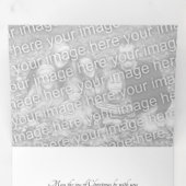 Victoriaans kerstkerstkerstkerstkerstman drieluik wenskaart (Binnenzijde eerst)