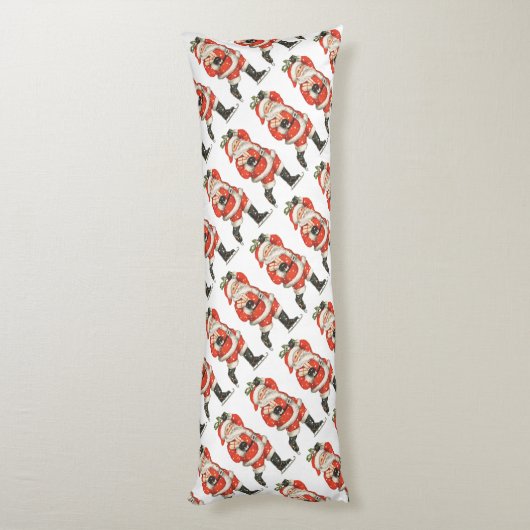 Victoriaans kerstkerstkerstkerstkerstman — ijskela lichaamskussen (Achterkant (Verticaal))