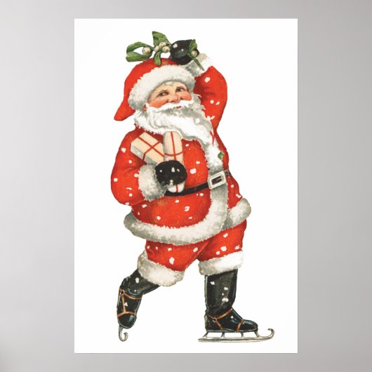 Victoriaans kerstkerstkerstkerstkerstman — ijskela poster (Voorkant)
