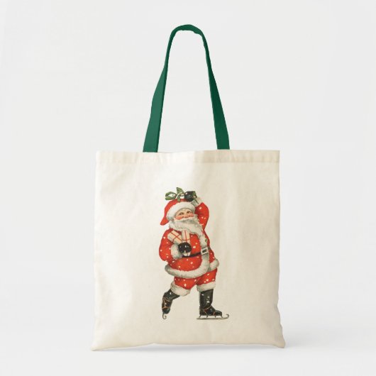 Victoriaans kerstkerstkerstkerstkerstman — ijskela tote bag (Voorkant)