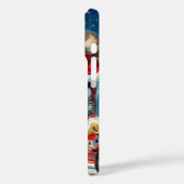 Victoriaans kerstkerstkerstkerstman op schoorsteen Case-Mate iPhone case (Achterkant / Links)