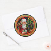  Victoriaans kerstkerstkerstman Sticker (Envelop)