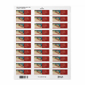 Victoriaans kerstkinderen retourneren adreslabels etiket (Full Sheet)