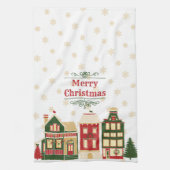 Victoriaans kerstklep theedoek (Verticaal)