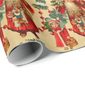 Victoriaans kerstman cadeaupapier (Rol Hoek)