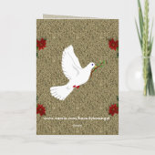  Victoriaans kerstman Feestdagen Kaart (Achterkant)