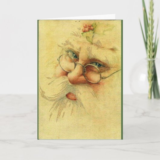  Victoriaans kerstman Feestdagen Kaart (Voorkant)