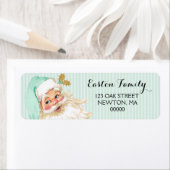 Victoriaans Kerstman Munt & Goud Etiket (Insitu)