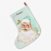  Victoriaans kerstman Neutrale Munt & Goud Grote Kerstsok (Achterkant (Hangend))