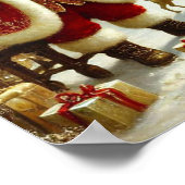 Victoriaans kerstman poster (Hoek)