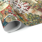 Victoriaans kerstmis cadeaupapier (Rol Hoek)