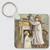 Victoriaans Kerstmis, Kinderen Kerstmispijpen Sleutelhanger (Voorkant)