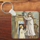 Victoriaans Kerstmis, Kinderen Kerstmispijpen Sleutelhanger (Voorkant)