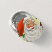Victoriaans kerstmis ronde button 3,2 cm (Voorkant /achterkant)