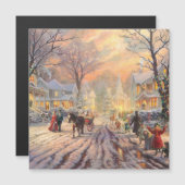  Victoriaans Kerstmis Sneeuwlandschap (Voorkant / Achterkant)