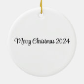 Victoriaans kerstpaar keramisch ornament (Achterkant)