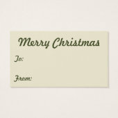 Victoriaans kerstpostbezorging Visitekaartje (Achterkant)