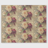 Victoriaans kerstRoos Cadeaupapier (Vlak)