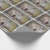 Victoriaans kerststartpunt cadeaupapier (Hoek)