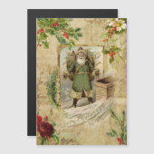 Victoriaans kerstvader Floral Ephemera (Voorkant / Achterkant)