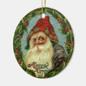 Victoriaans kerstversiering keramisch ornament (Links)